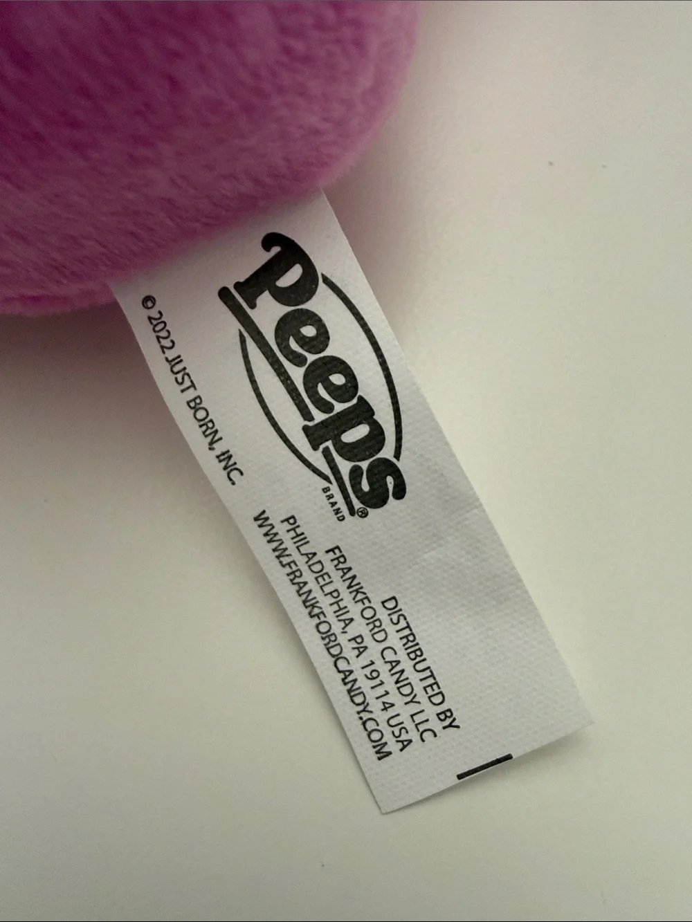 Peeps Mini Pink Bunny Plushie